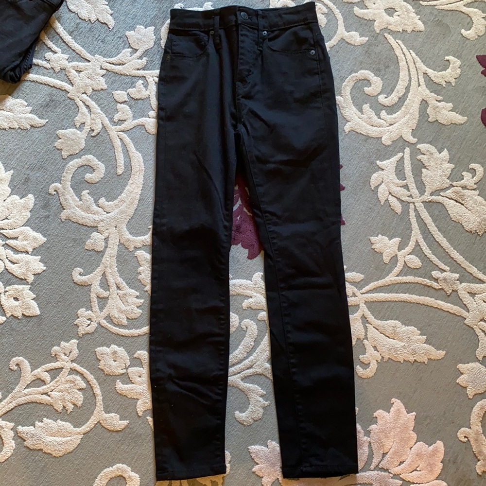 madewell black skinny jeans